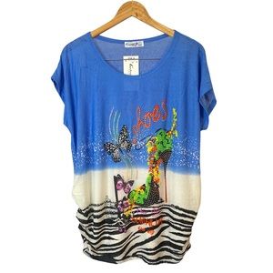 GABRIEL YE Jeweled Ruched Sheer Top